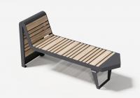 Скамейка  Инфинити вуд/Infinity wood  с фигурным краем