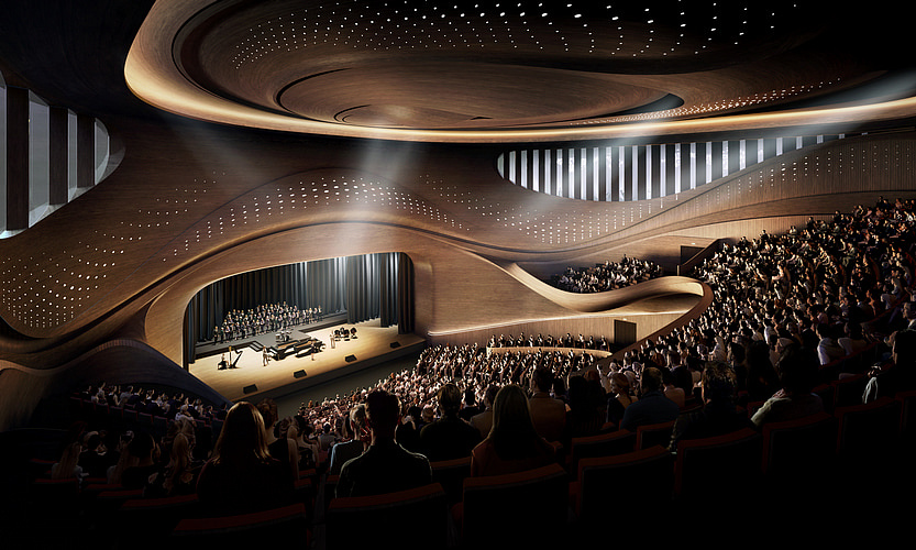 Zaha Hadid Architects предложила проект второго культурного центра Седжона в Сеуле