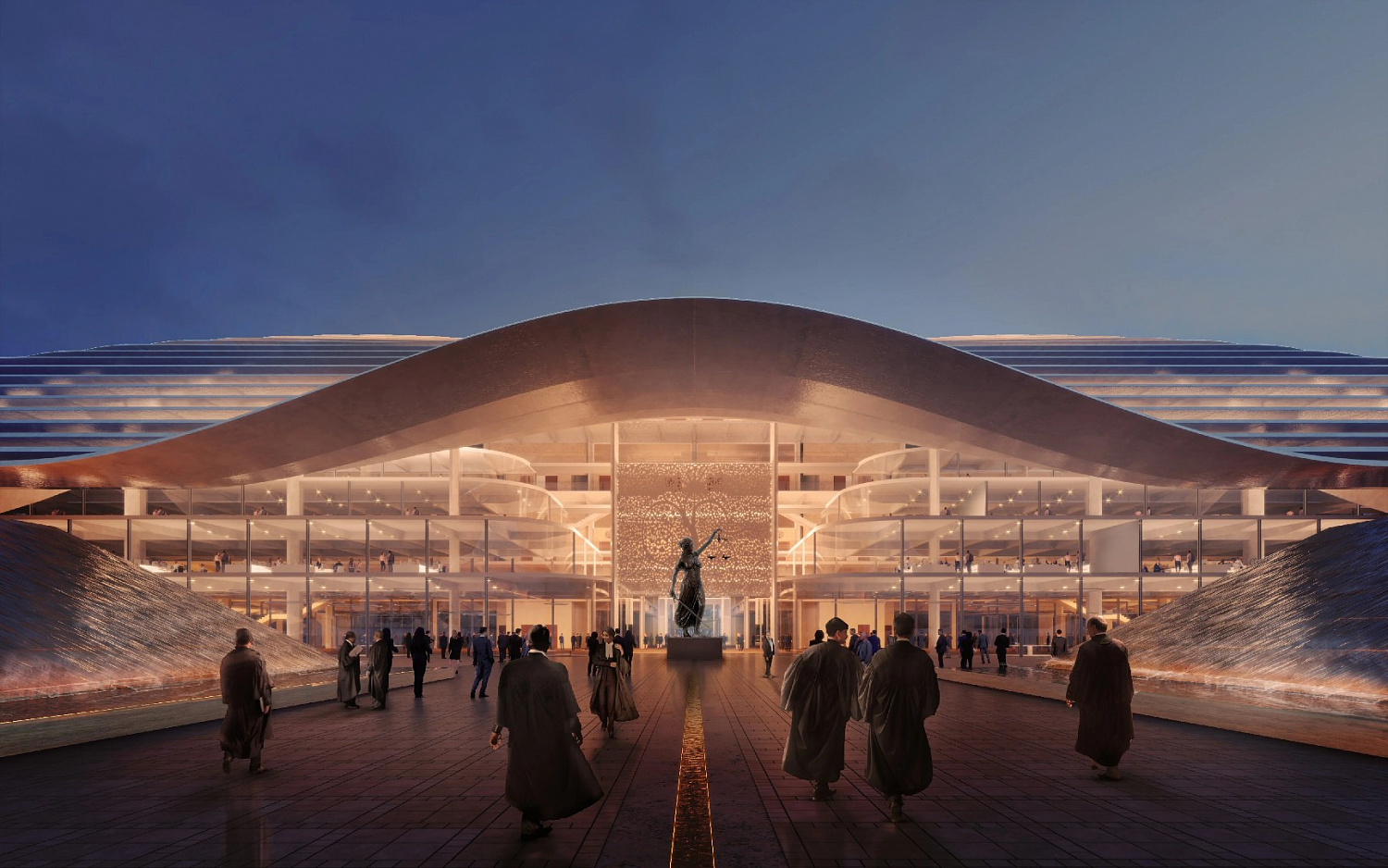 Правительственный комплекс Амаравати (Индия) по проекту Foster + Partners
