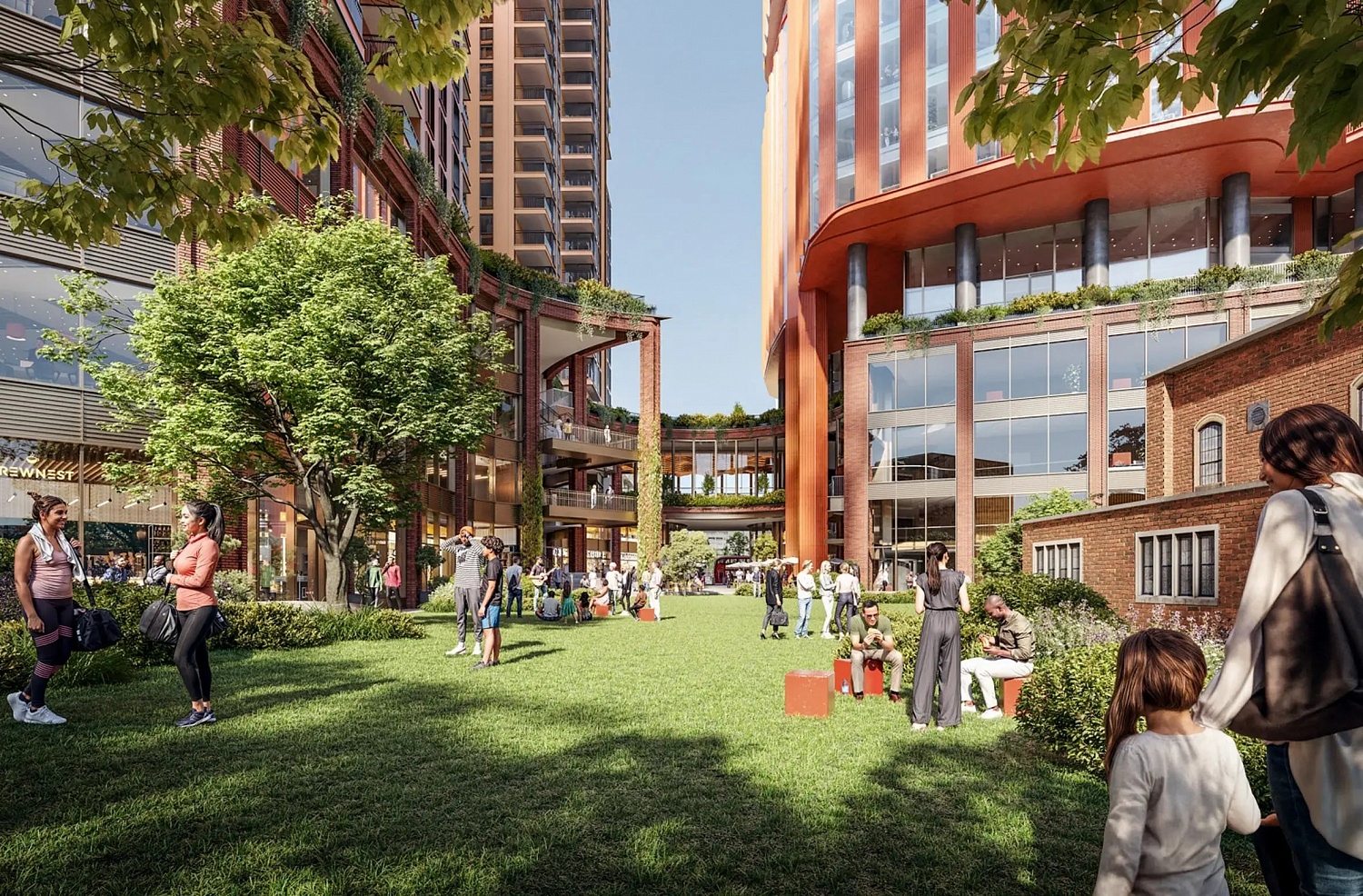 Foster + Partners представила небоскрёбы с видом на Темзу в Лондоне